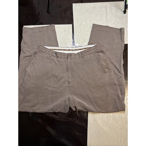 Polo by Ralph Lauren Other - Tasso Elba Lightweight 40% Linen 60%Silk Blend Brown Pants Actual 33x26